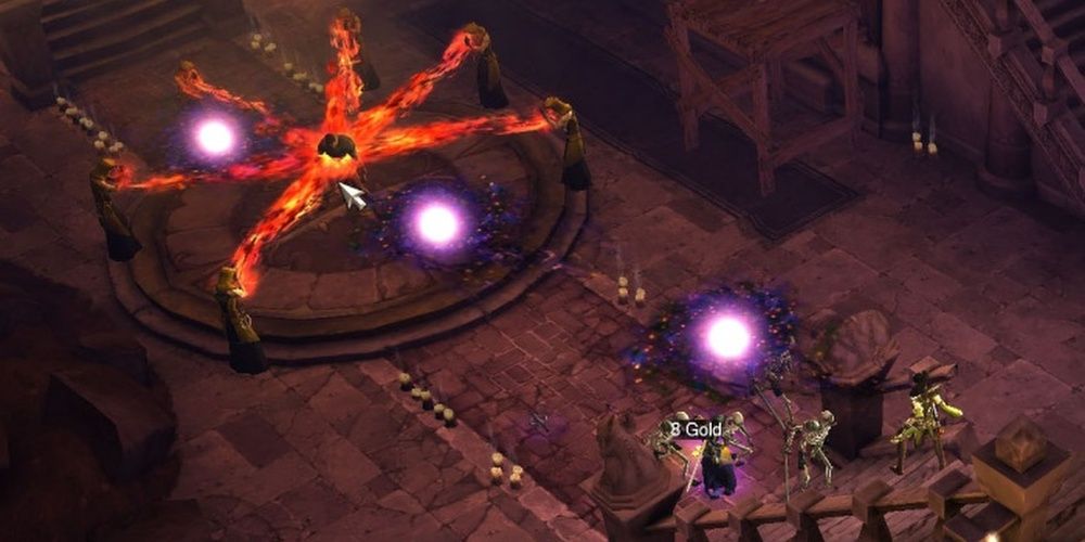 Diablo 3 Screenshot Of Wizard Arcane Orbs About To Land