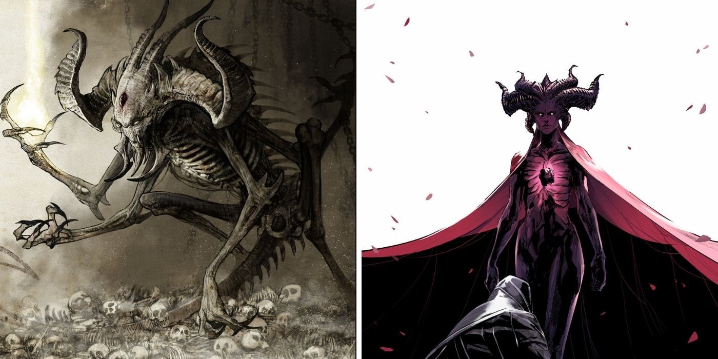 Diablo Lilith (Art by uger on DeviantArt) and Lucion