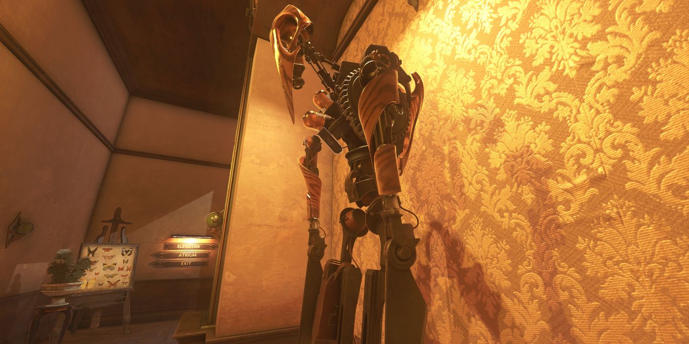 Dishonored 2 Screenshot Of Inactive Clockwork Soldier