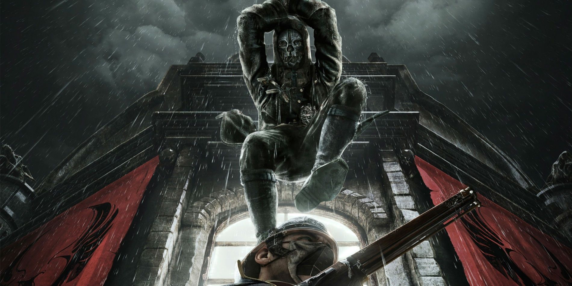 Corvo in a Jump Attack