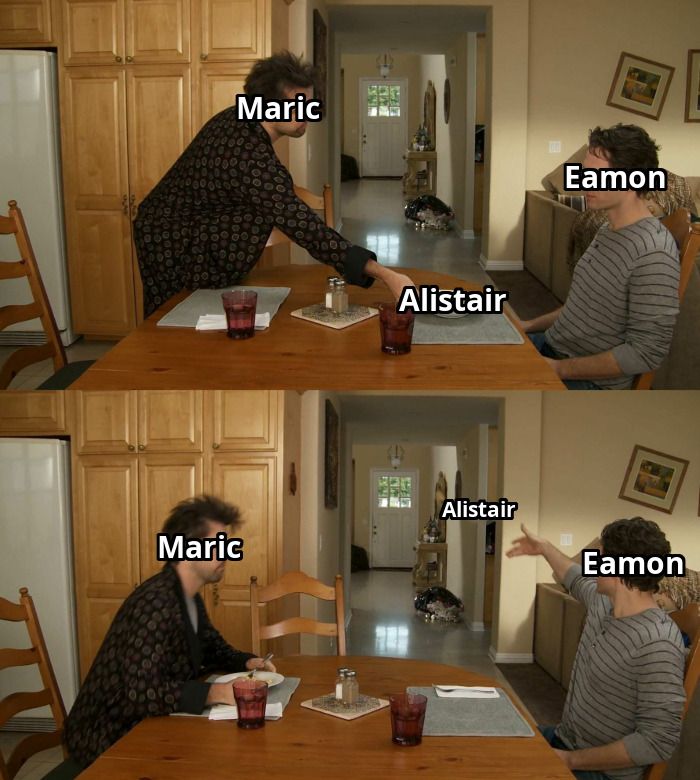 Dragon Age Alistair and Eamon Meme