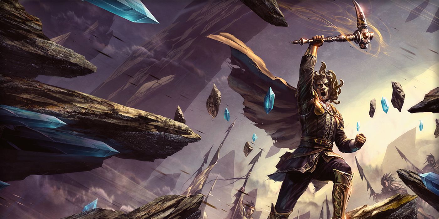 Artwork Of A Paladin Casting a Spell In Battle