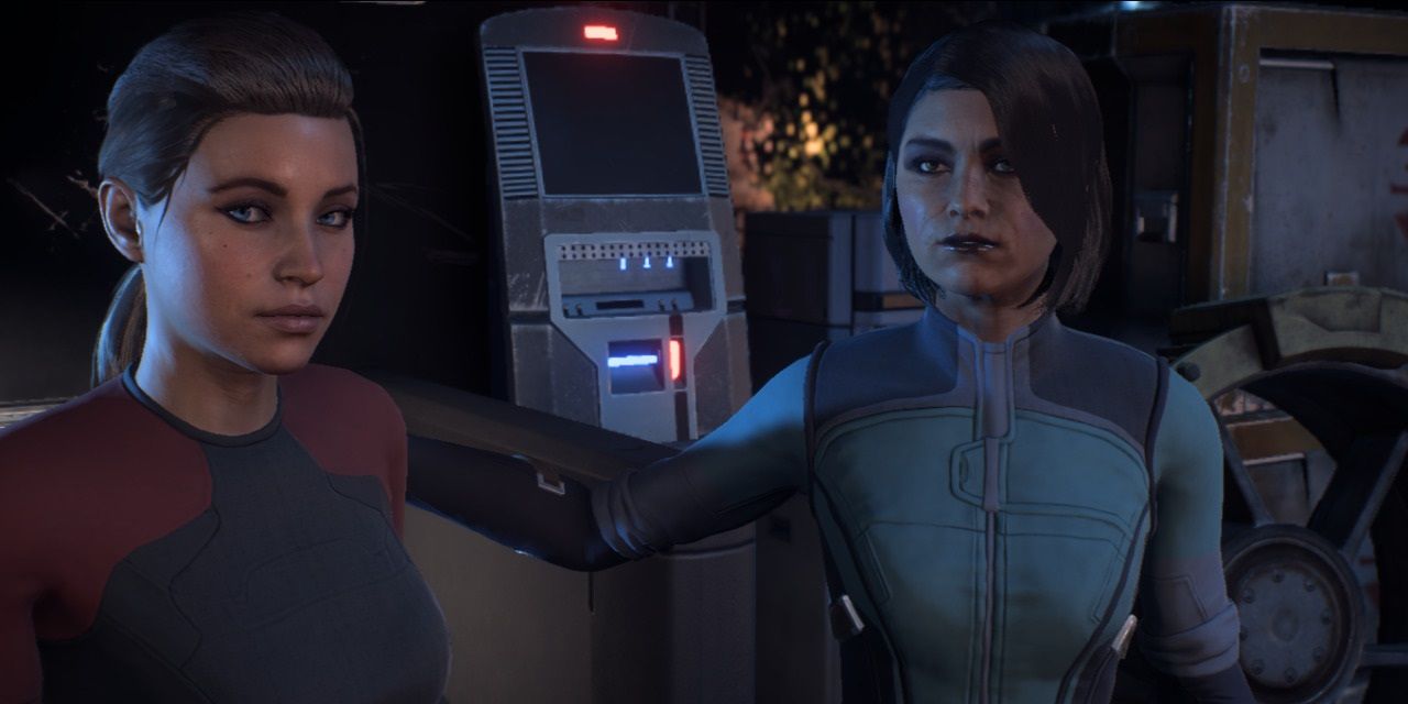 Mass Effect Andromeda: Ellen Ryder stands next o a woman
