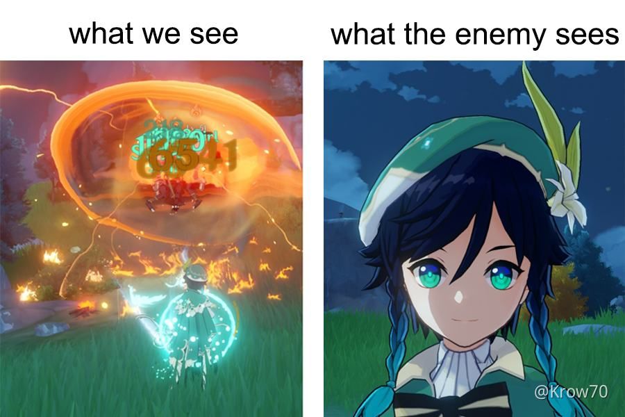 Genshin Impact Venti meme