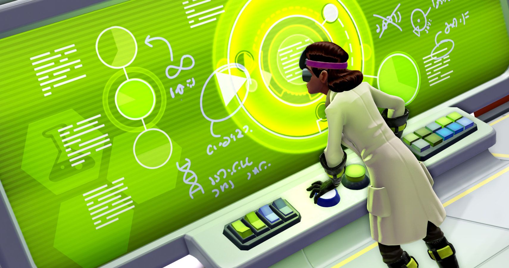close up of a scientist in the lab