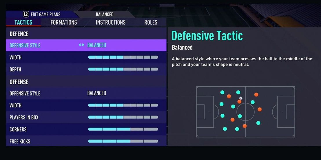 FIFA 21 Tactics and Player Instructions Ultimate Team