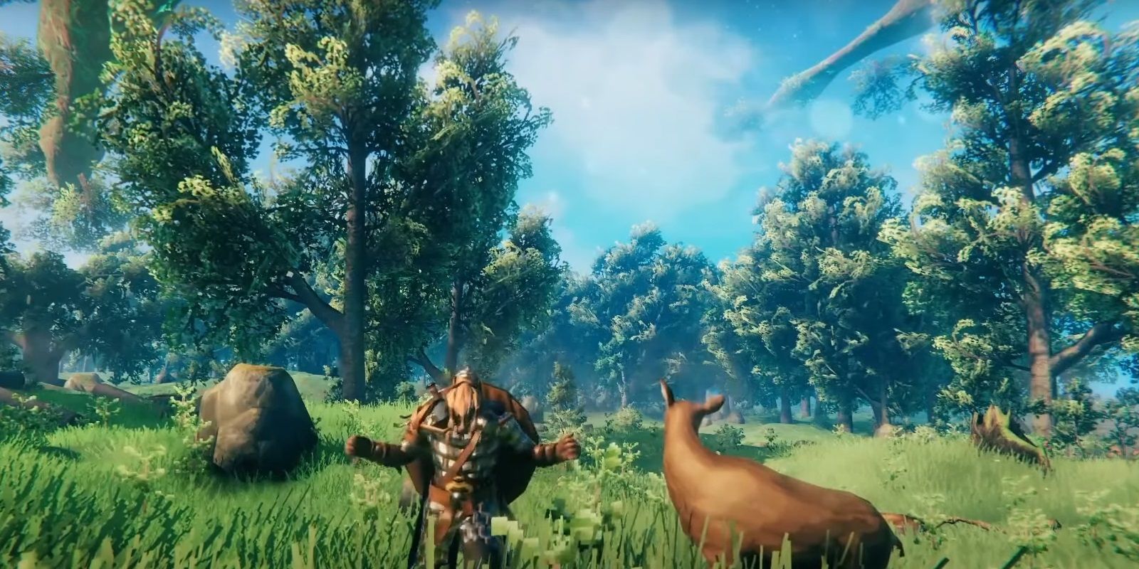 Valheim: Viking chills out of danger