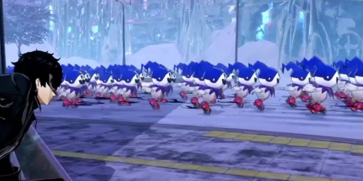 Hee-ho scene in Persona 5 Strikers