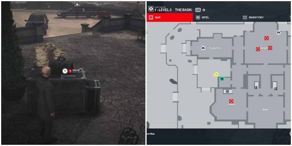 Hitman 3 Baskerville Barney Level Three Location of The Silenced Pistol
