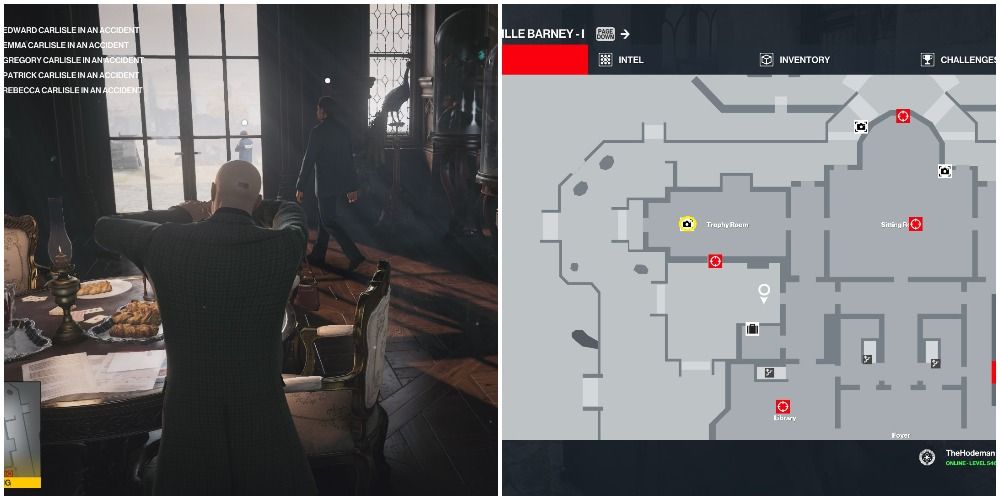 Hitman 3 Baskerville Barney Level Two Poisoning Rebecca's Drink