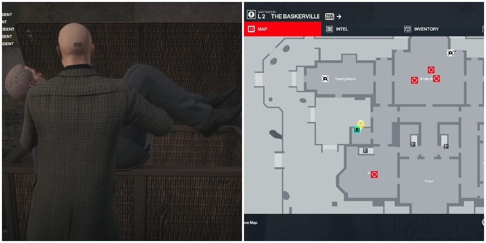 Hitman 3 Baskerville Barney Level Two Putting The Bodyguards Into The Crate