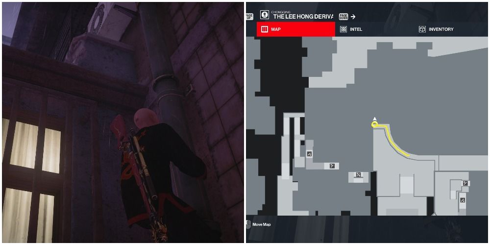 Hitman 3 Lee Hong Derivation Level One Climbing Up Another Pipe