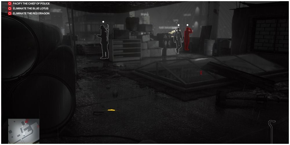Hitman 3 Lee Hong Derivation Level One Three Guards On The Rooftop