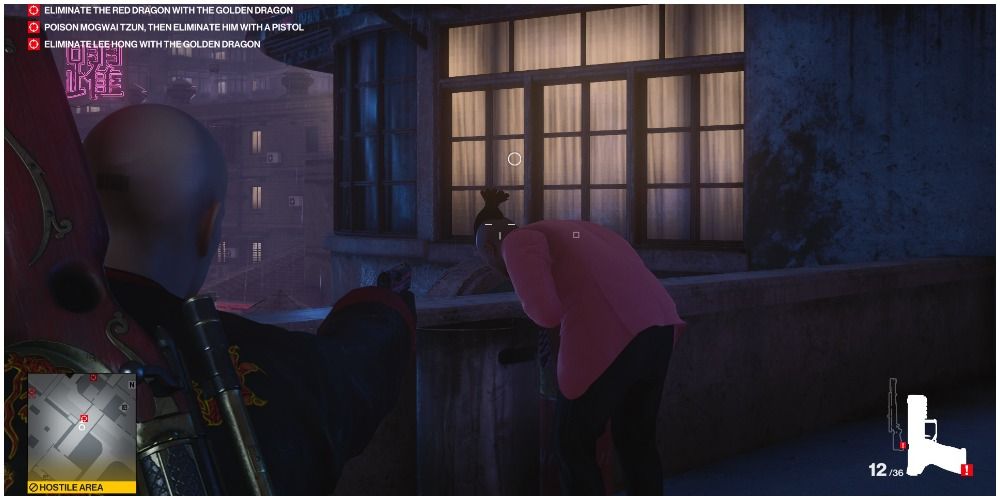 Hitman 3 Lee Hong Derivation Level Two Shooting The Target After He's Been Poisoned