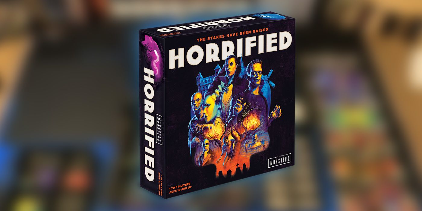 Horrified Box PNG Overlaid On Image Of The Game Board