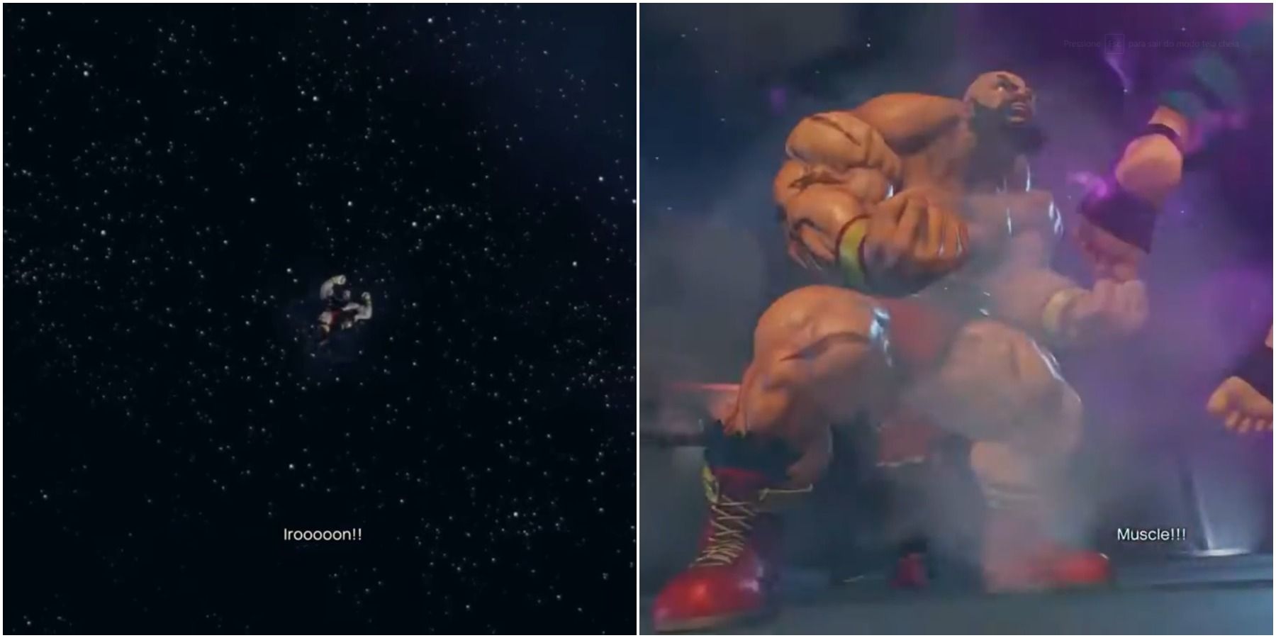 Street Fighter 5: Zangief uses his V-Skill to safely hit the ground after jumping from a plane