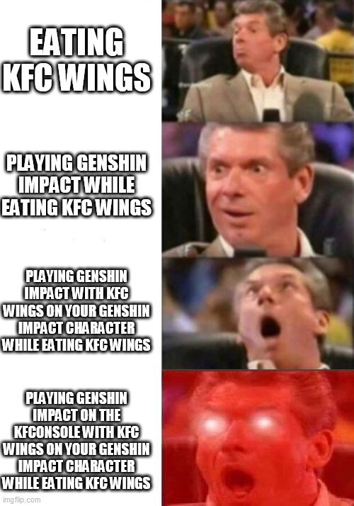 Genshin Chicken While Using the KFC Console