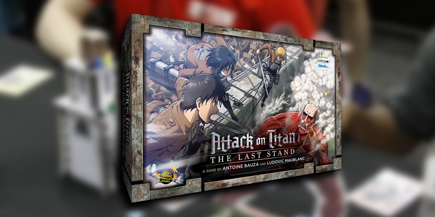 Attack On Titan: The Last Stand Box PNG Overlaid On Image Of The Game All Set Up