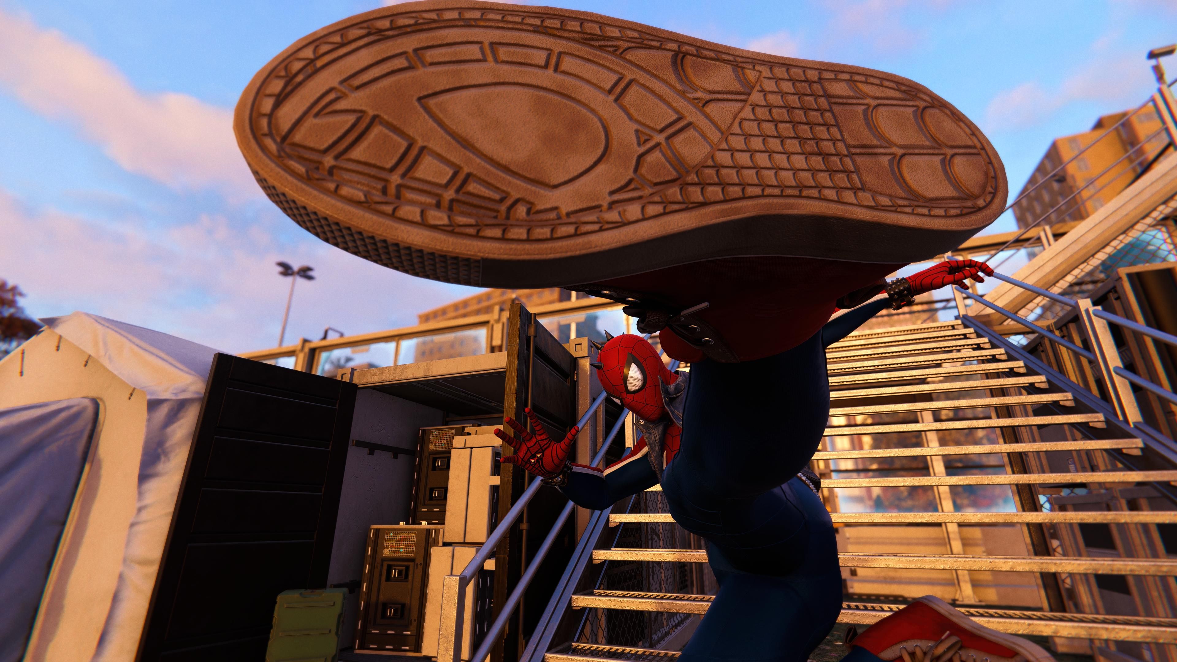 spider man kicking