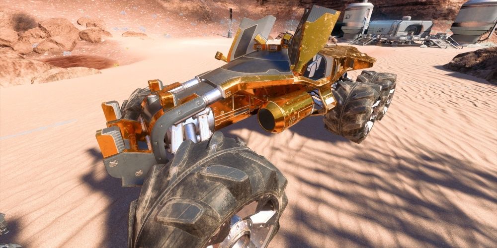 Mass Effect Nomad Parked With The Doors Lifted Up