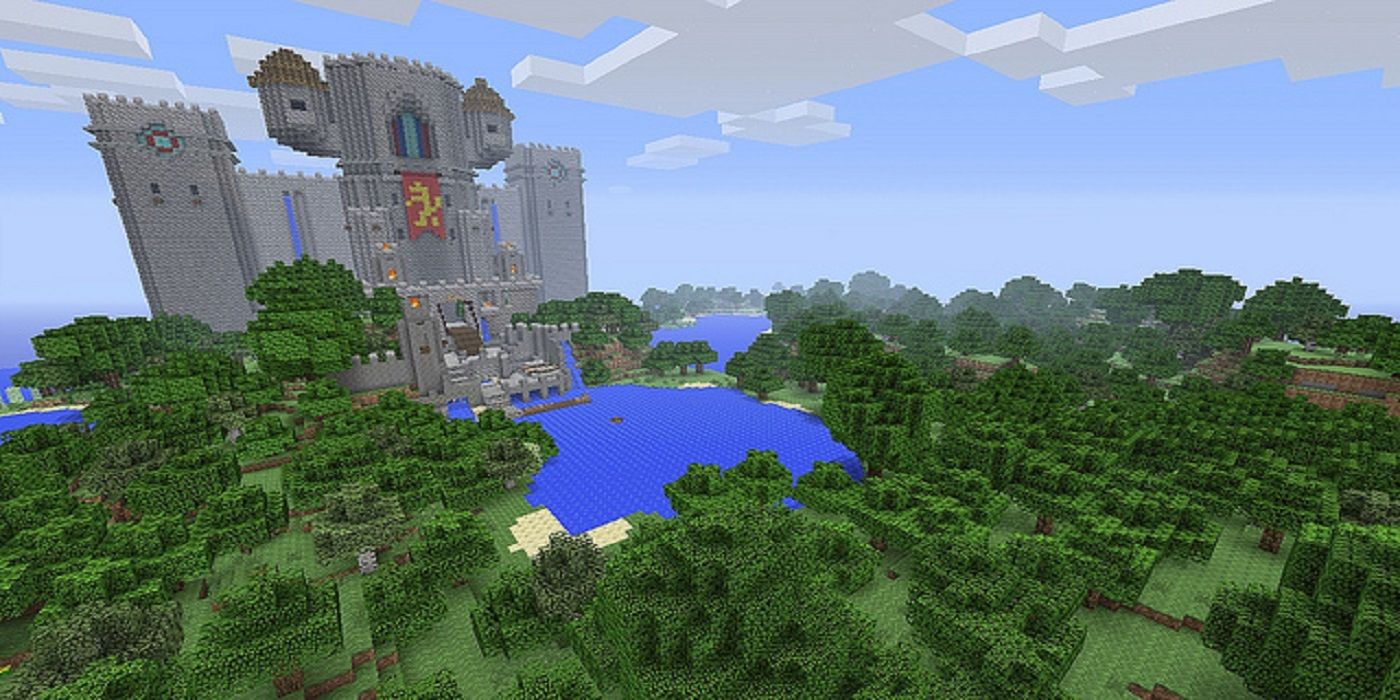 Minecraft Castle In A Forest
