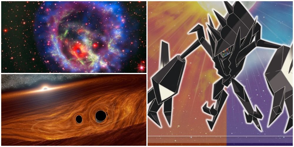 Psychic Pokemon Necrozma with its Galactic Inspirations: Black Holes and Neutron/Dead Stars