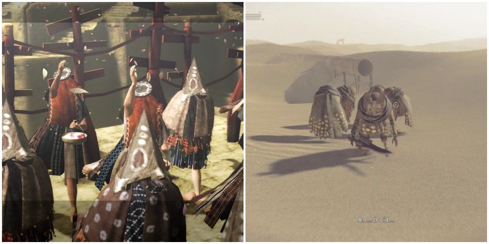 Nier and Nier Automata desert people