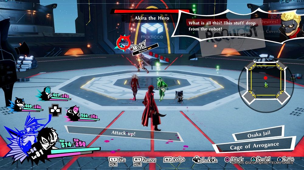 Persona 5 Strikers Osaka Jail boss battle second phase