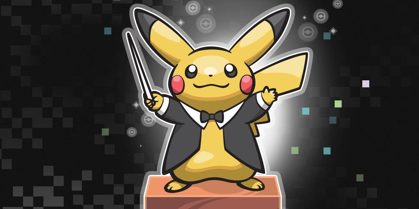 Pikachu Conducting Orchesta Symphonic Evolutions Promotional Art
