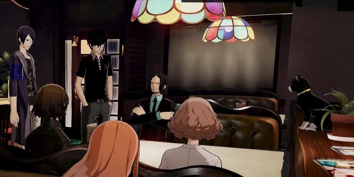 Police scene in Persona 5 Striker