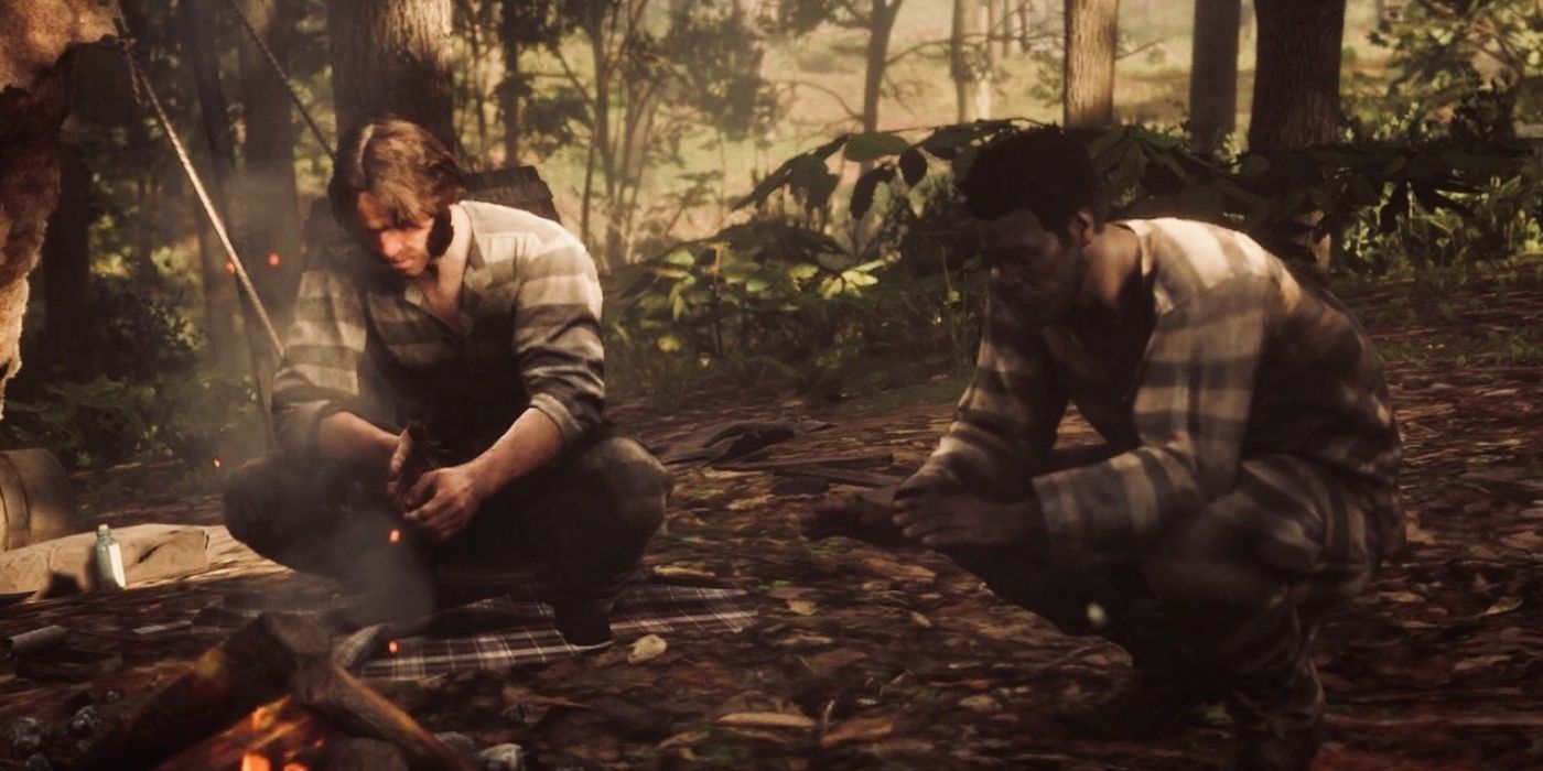 Red Dead Redemption 2 Sampson Black and Wendell White