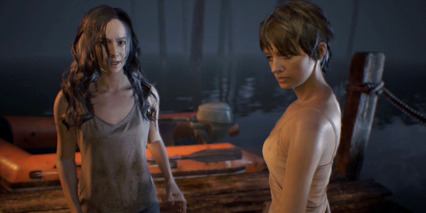 Resident Evil Biohazard - Mia and Zoe at boat