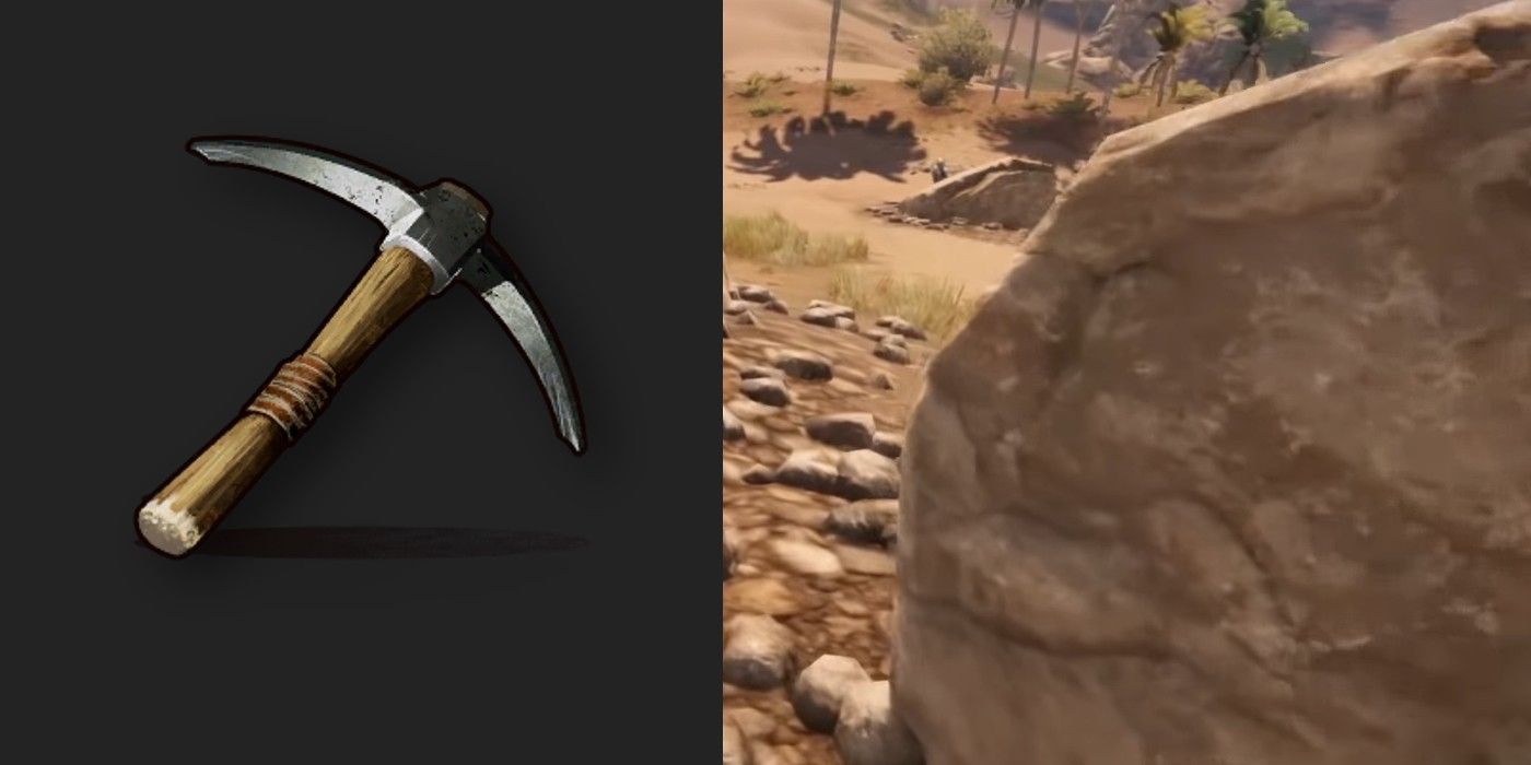 rust pickaxe stone