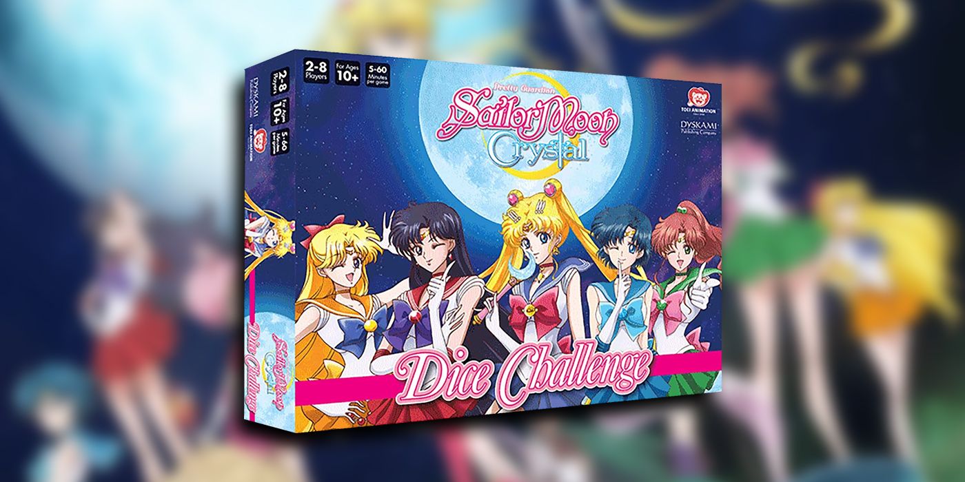 PNG Of Sailor Moon Crystal: Dice Challenge Box Overlaid On Image Of All Sailor Moon Crystal Sailor Scouts