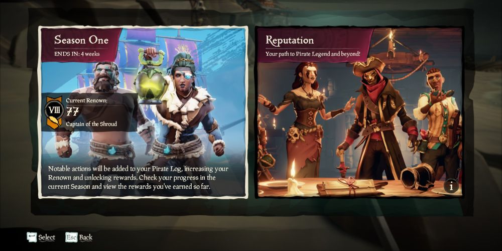 Sea Of Thieves Season Pass Reputation