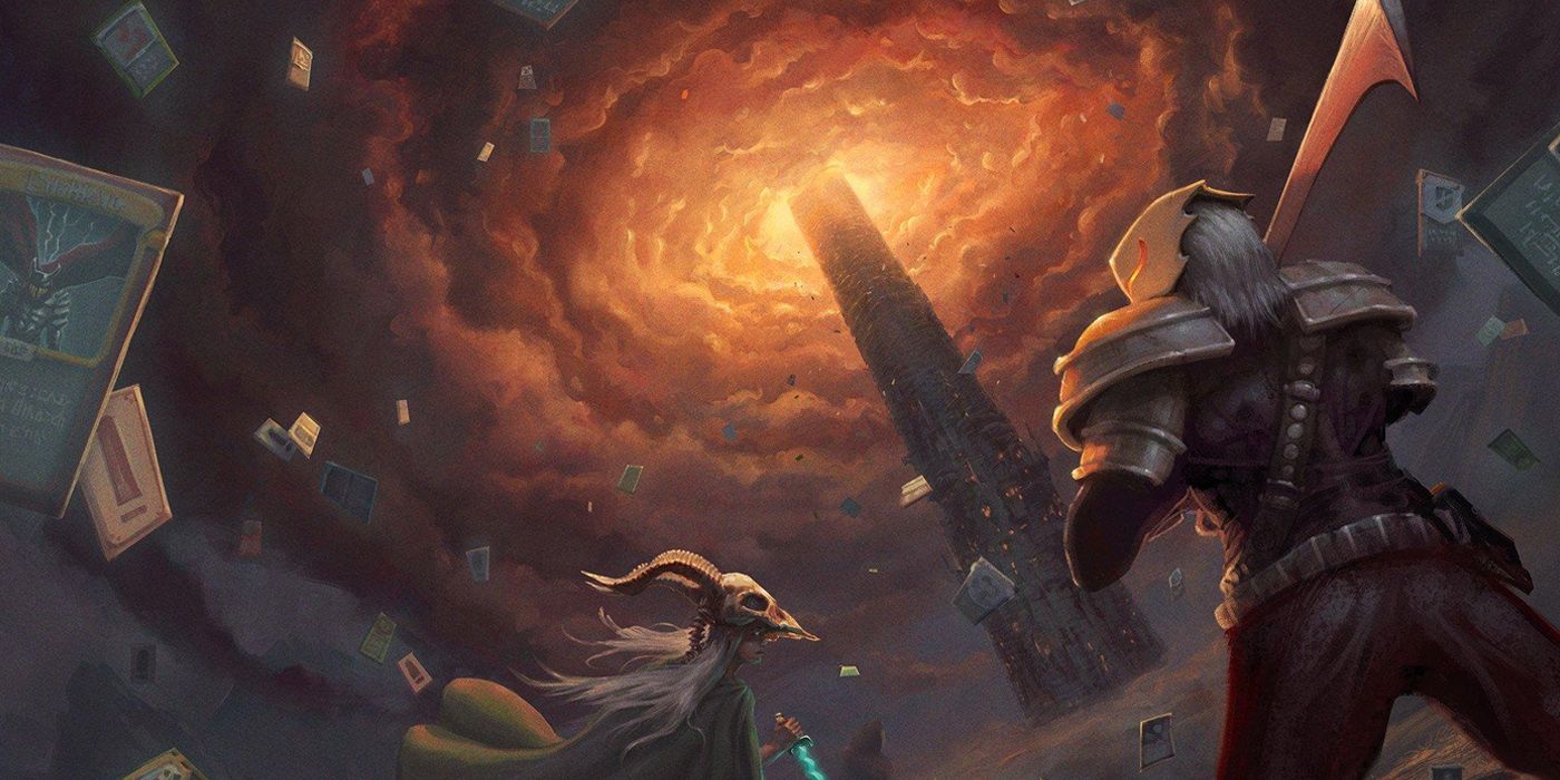 Cover Art For Slay The Spire Looking Up At The Spire Itself