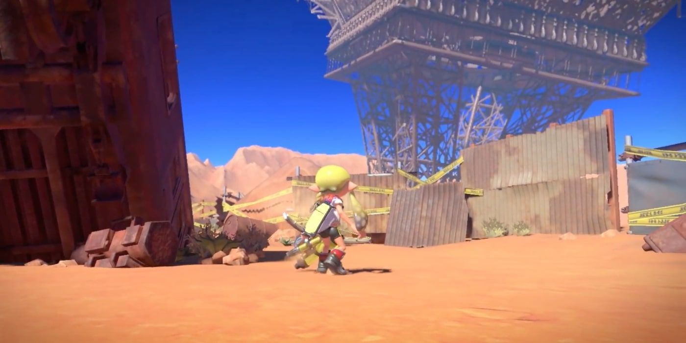 Splatoon 3 Upside Down-Eiffel Tower Splatlands