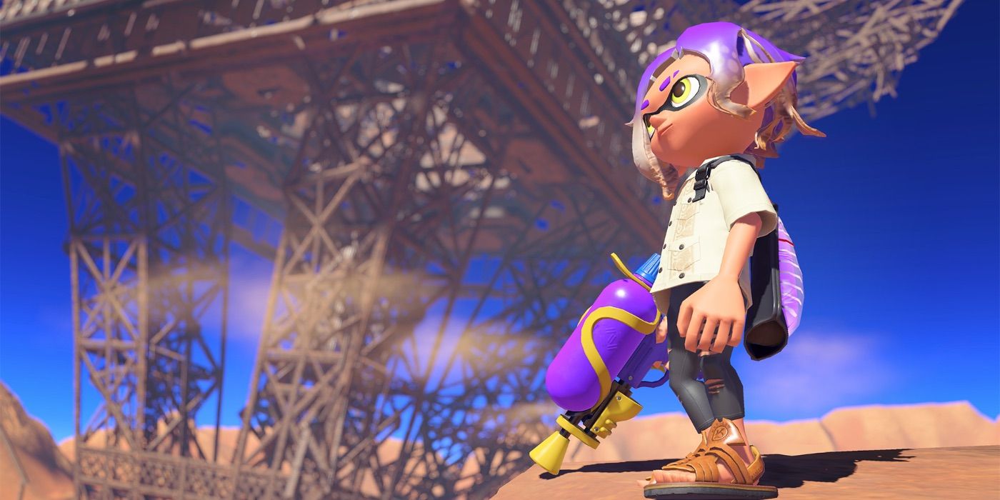Splatoon 3 Upside-Down Eiffel Tower