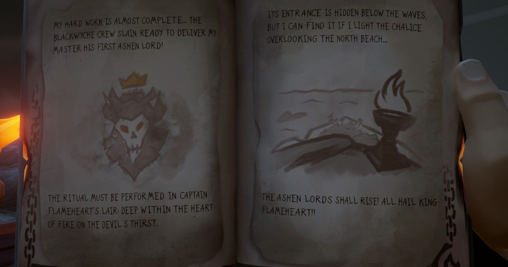 Stitcher Jim's Notes in Sea of Thieves
