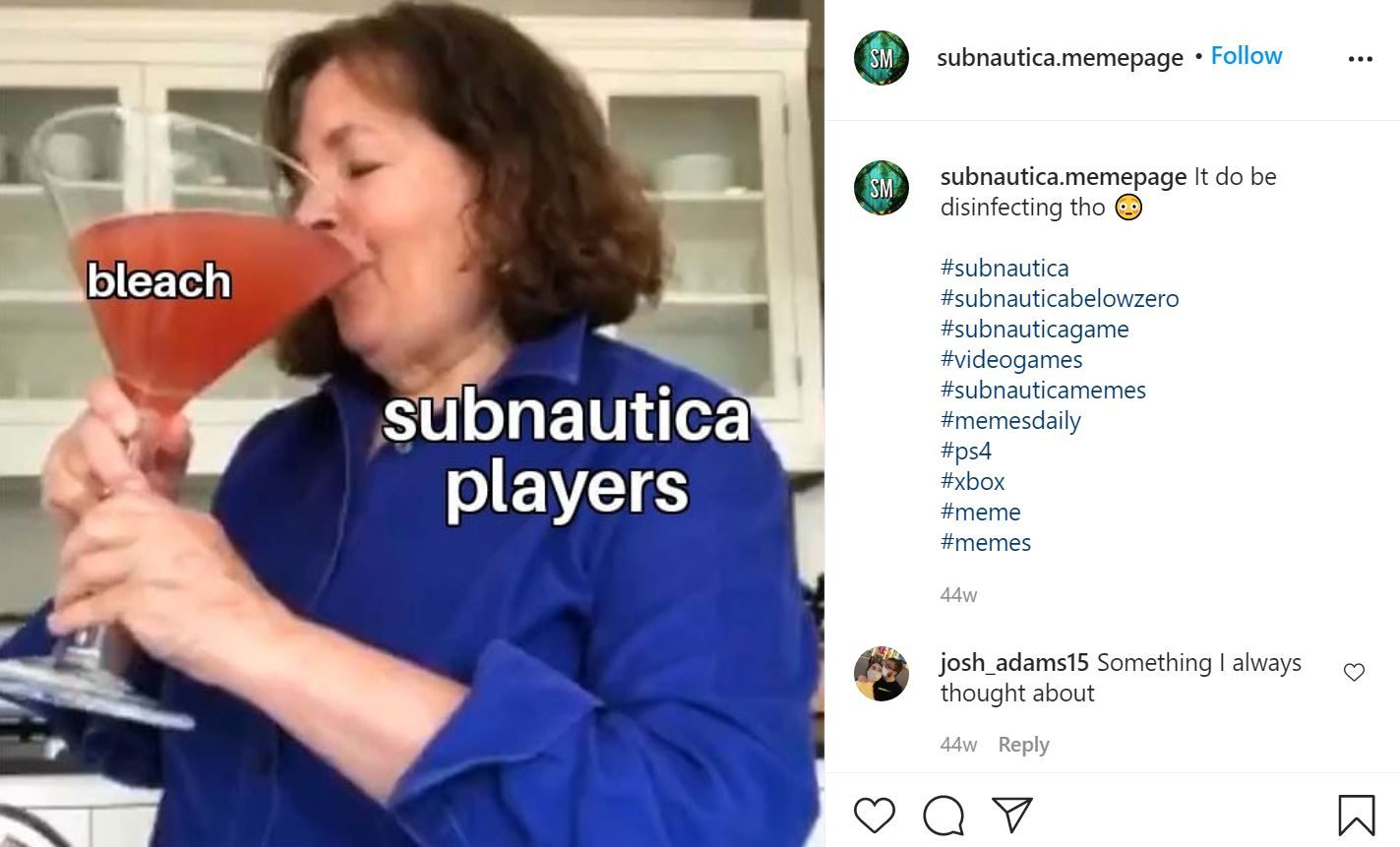 Subnautica Instagram meme by @subnautica.memepage