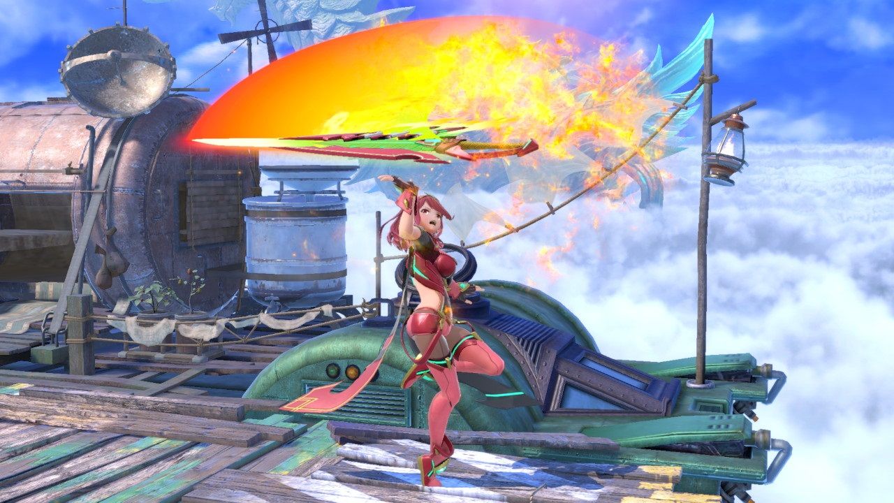 Super Smash Bros Pyra Up Smash