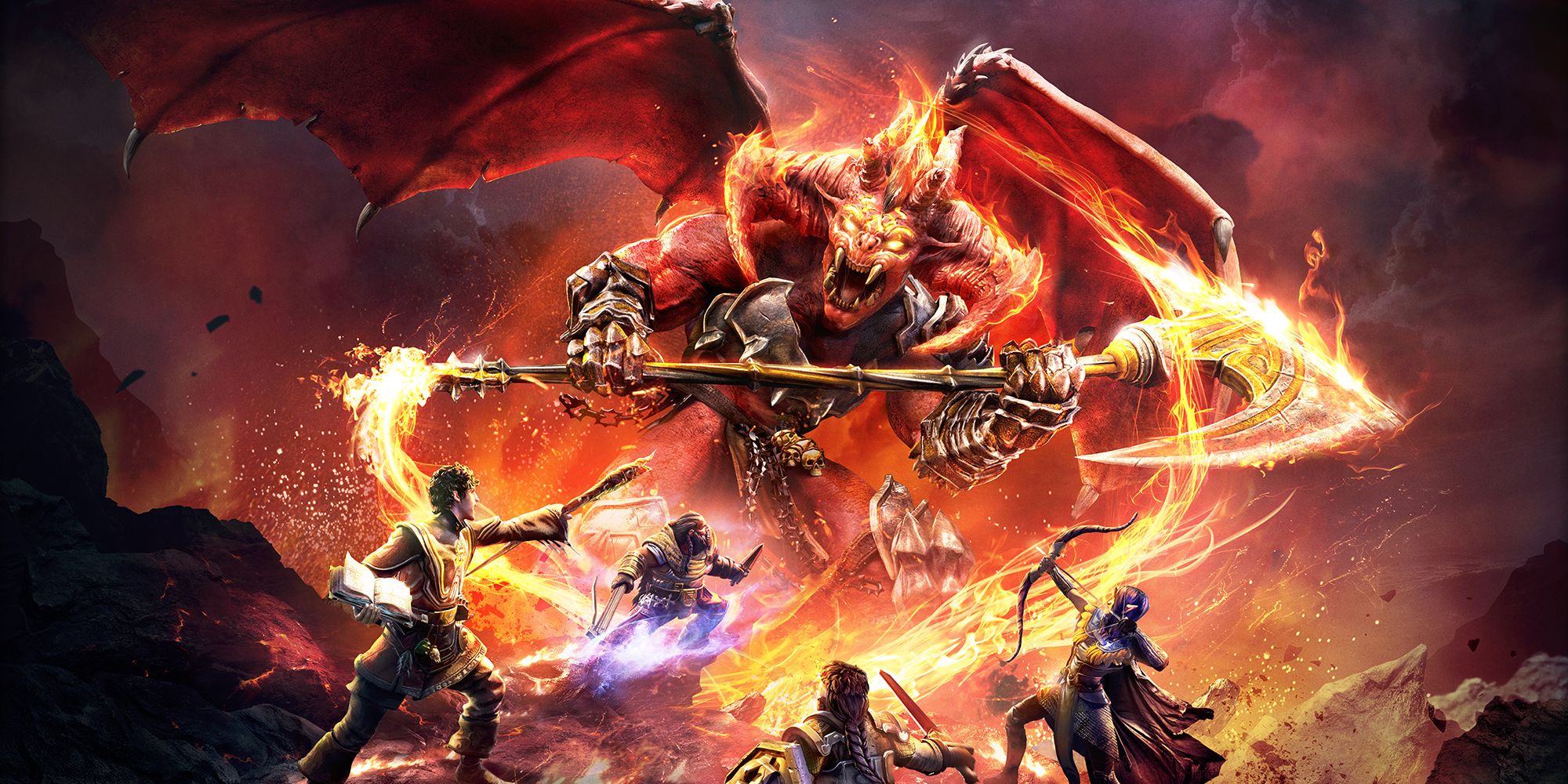 A party of Dungeons & Dragons characters preparing to fight the Balor, Belaphoss