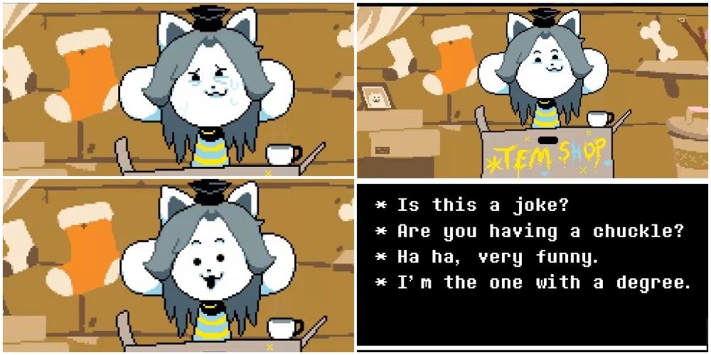 Temmie Angry Undertale RPG Video Game