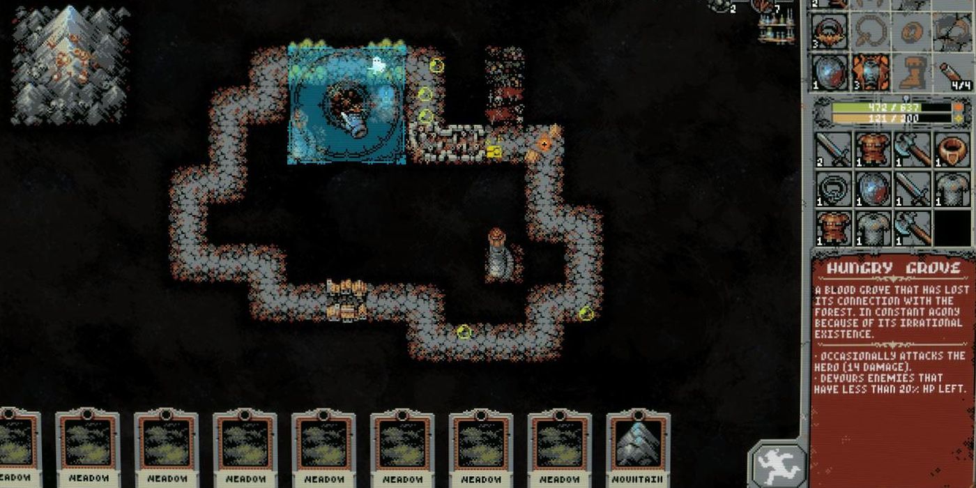 Loop Hero: Showing Off The Hungry Grove Tile Combination