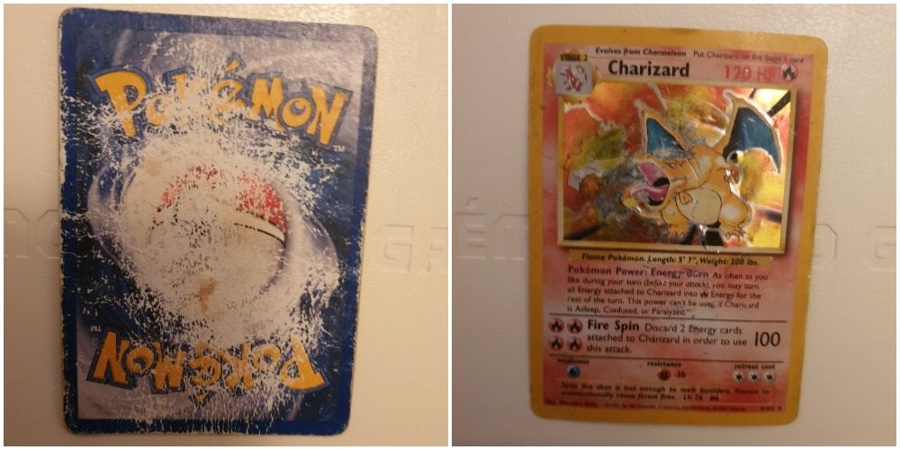 Water Damaged Charizard Pokémon TCG