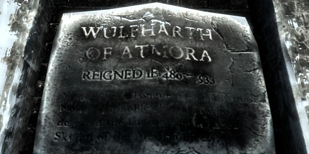 Wulfharth's Tombstone in Skyrim