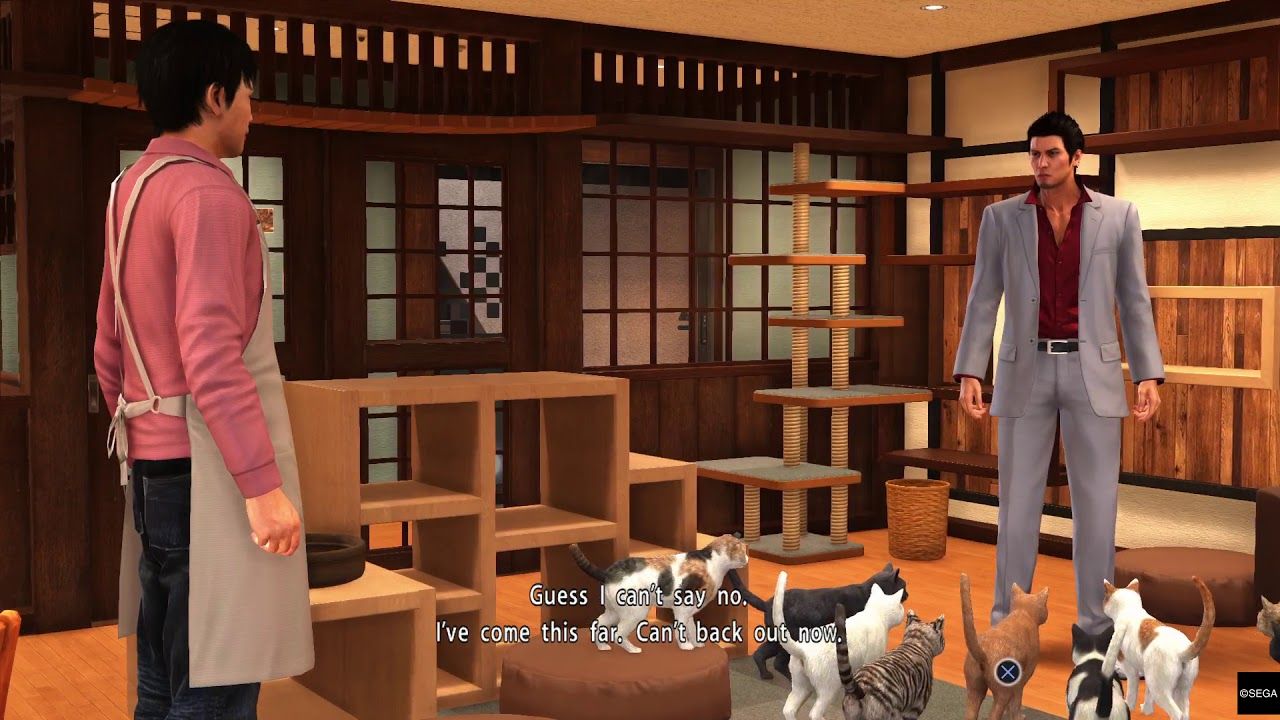 Yakuza Like a Dragon Cat Cafe
