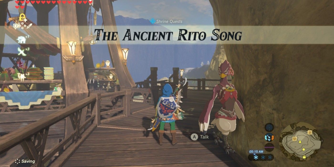 Zelda Breath of the Wild Ancient Rito Song Quest initiate through Bedoli