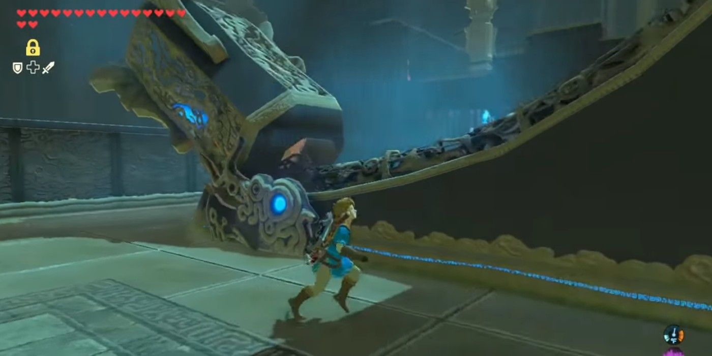 Zelda Breath of the Wild Bareeda Naag Shrine first cannon