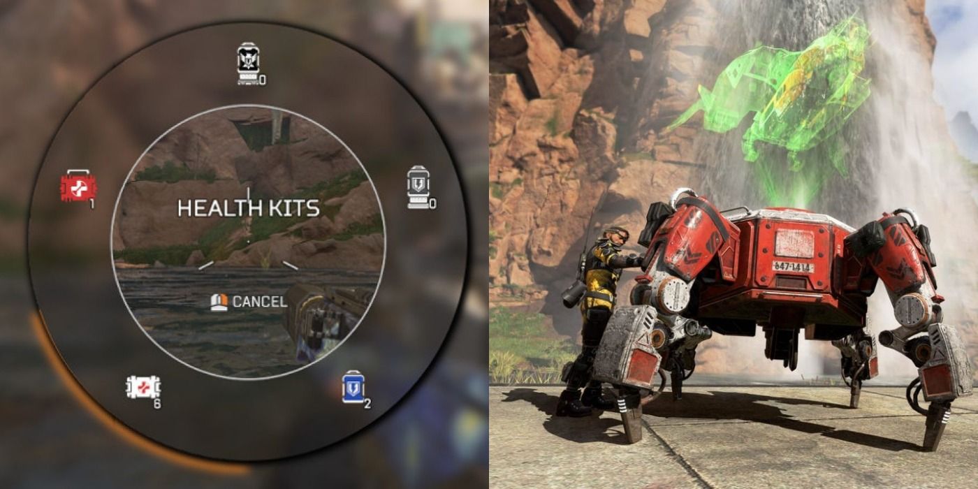 Apex Legends healing menu and respawn beacon